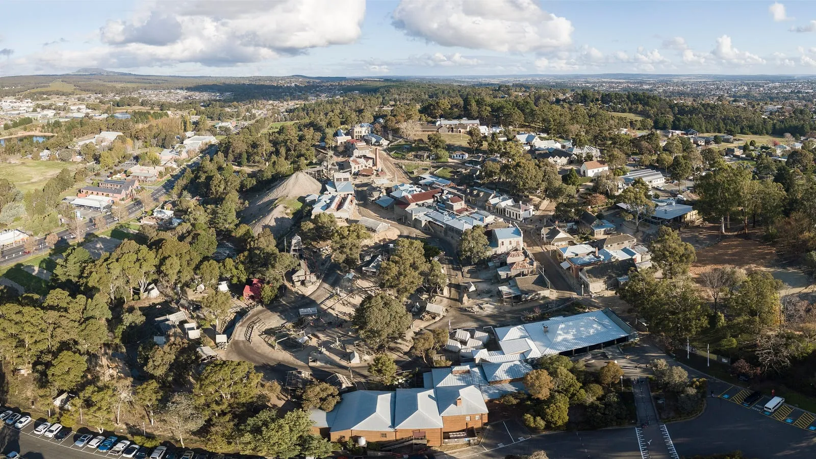 Mortgage broker Ballarat, aerial view over Sovereign Hill